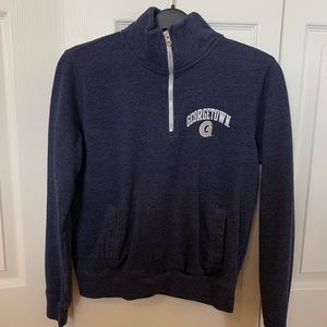 Georgetown University Quarter Zip Sweater